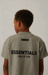 KIDS SHORT SLEEVE TEE DARK OATMEAL