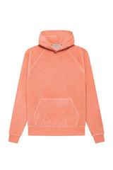 WOMEN VELOUR HOODIE CORAL