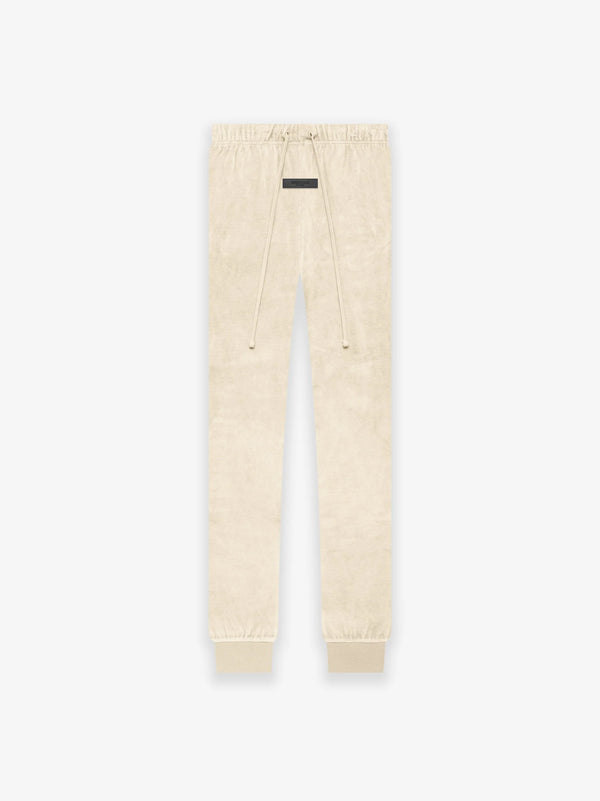 WOMEN VELOUR PANT EGG SHELL