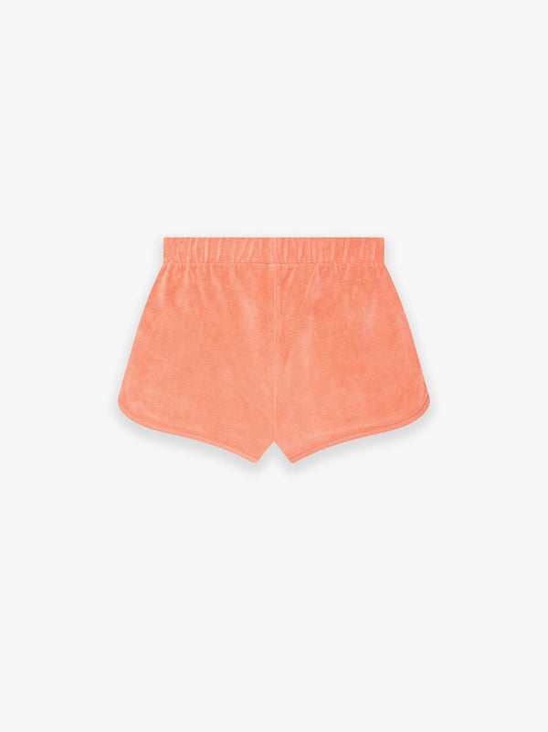 WOMEN VELOUR SHORT CORAL