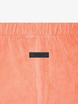 WOMEN VELOUR SHORT CORAL