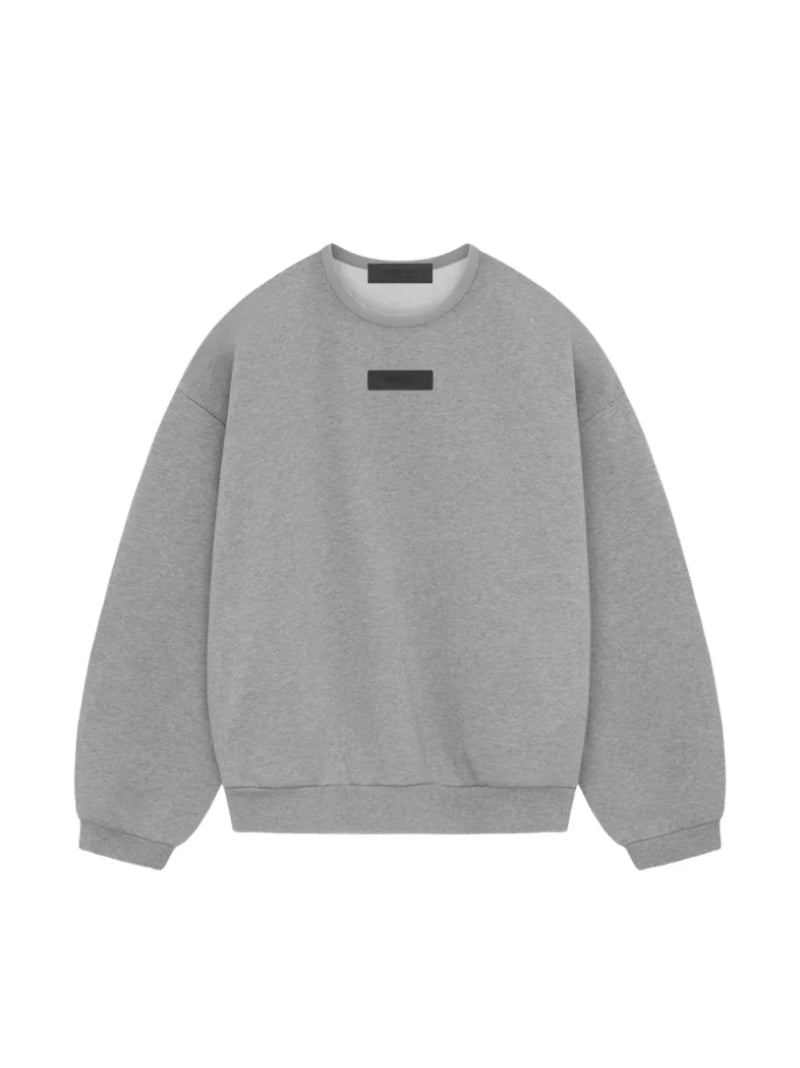 MEN-CREWNECK SWEATER-DARK HEATHER OATMEAL