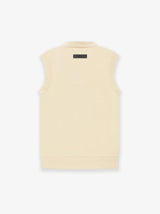 ESSENTIALS V NECK VEST EGG SHELL