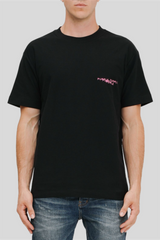 Stamped Wordmark Tee  BLACK