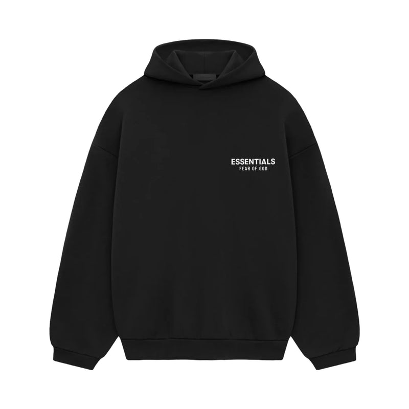 FLEECE HOODIE - BLACK