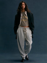 FLEECE ESSENTIAL SWEATPANT - HEATHER GRAY