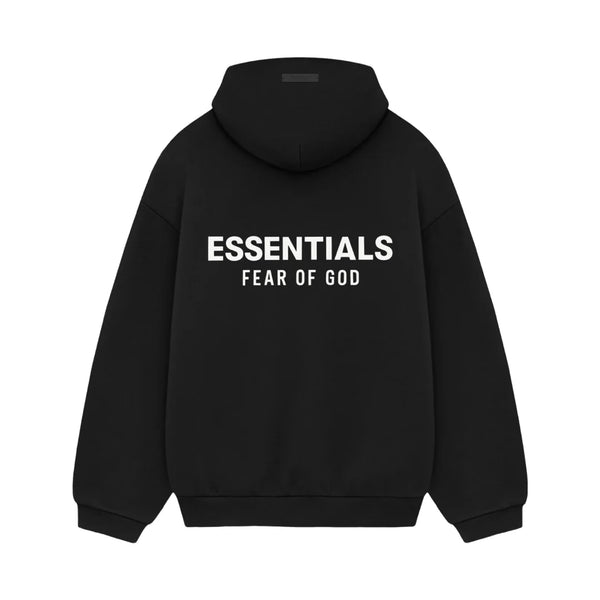 FLEECE HOODIE - BLACK