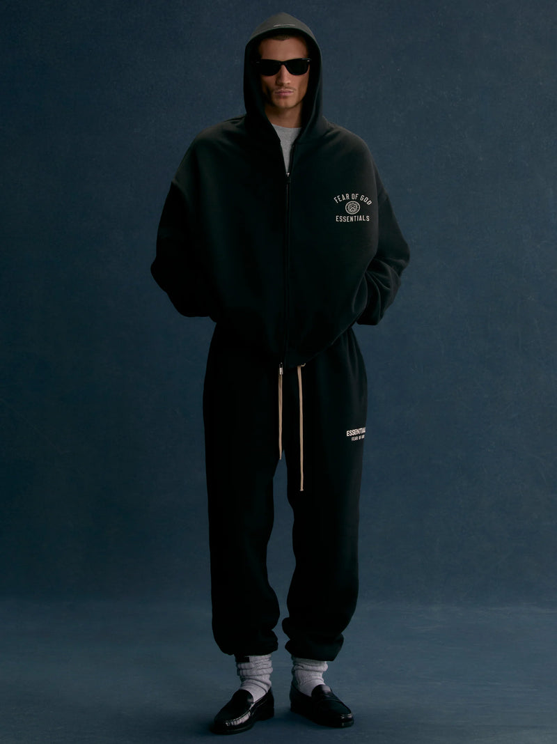 FLEECE ESSENTIAL SWEATPANT - BLACK