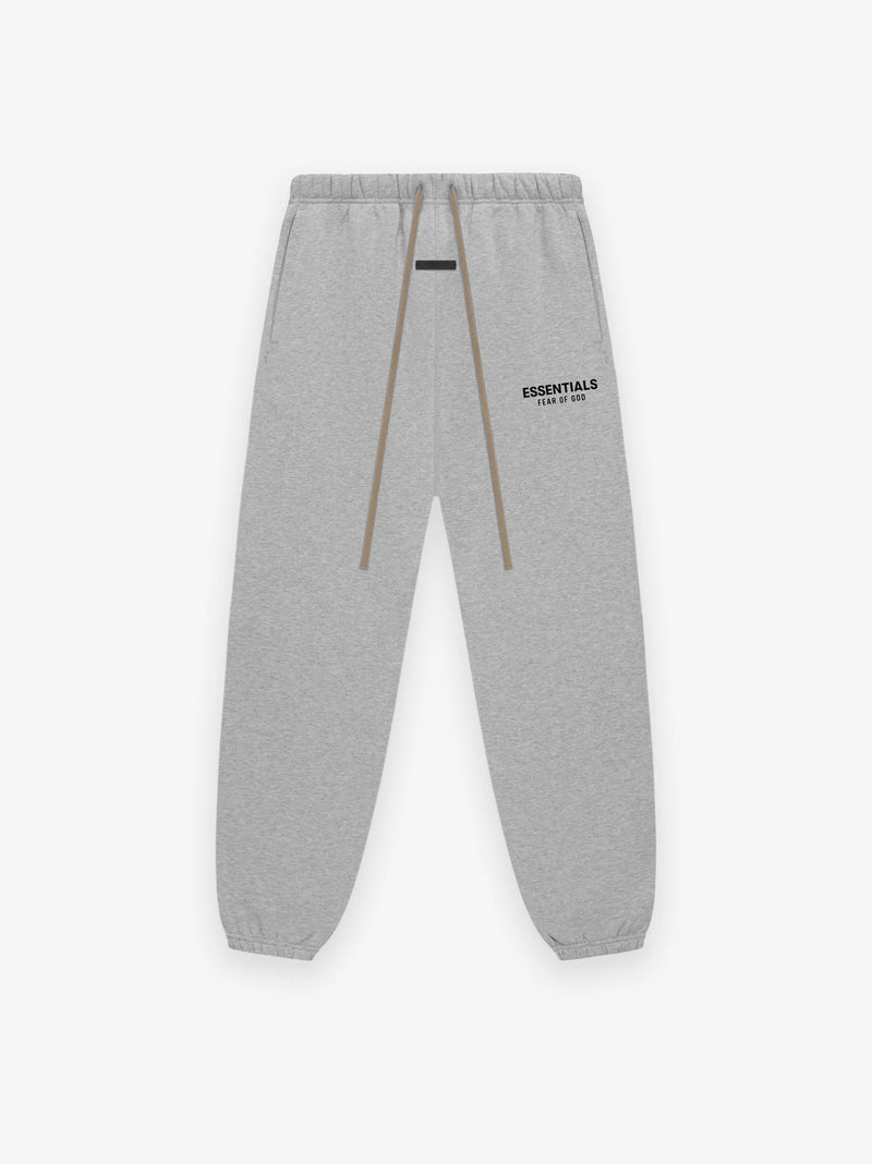 FLEECE ESSENTIAL SWEATPANT - LIGHT HEATHER GRAY