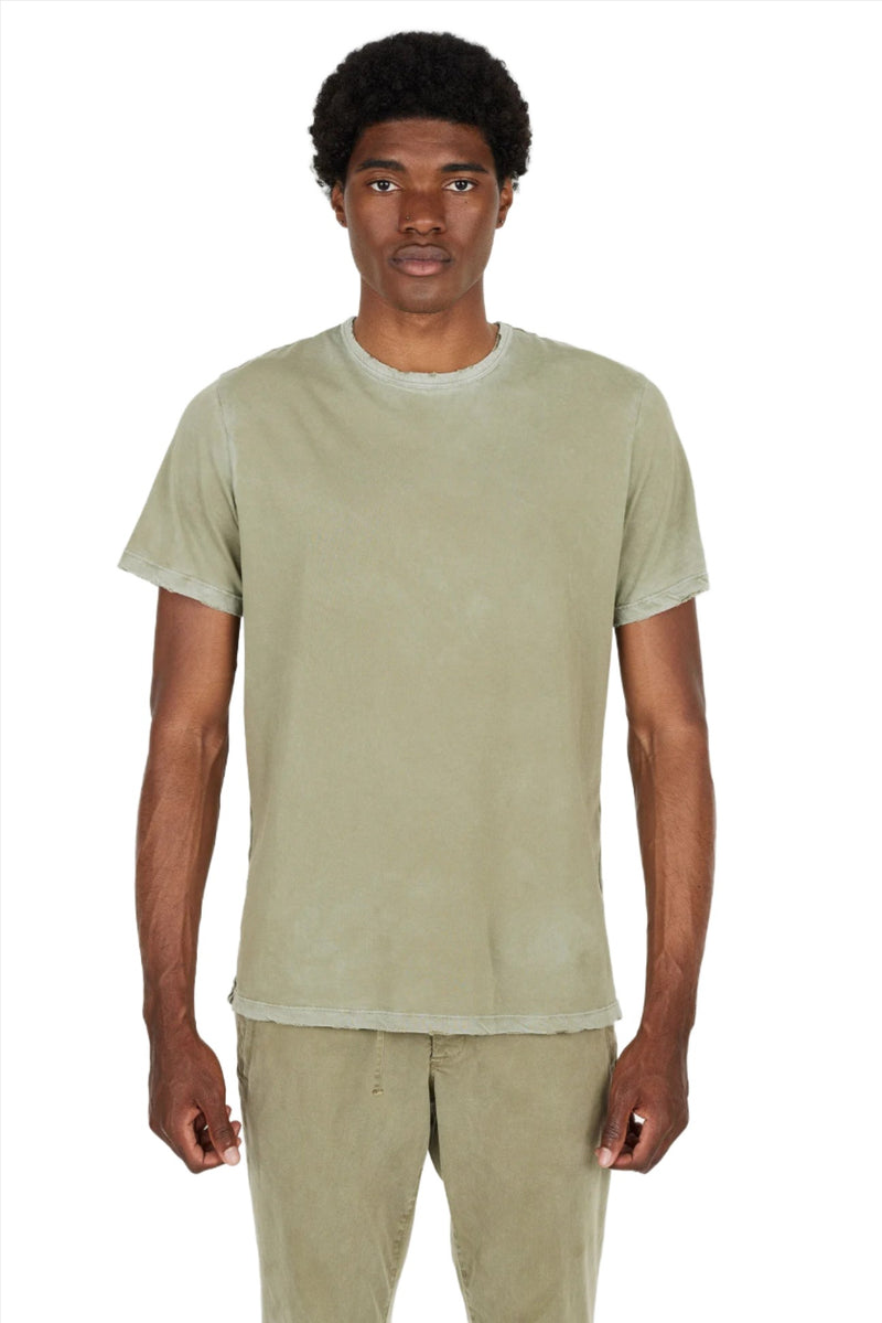 CLASSIC CREW TEE-VINTAGE BASIL