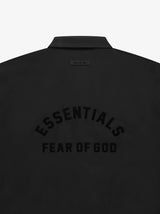 ESSENTIALS COACHES JACKET - BLACK CORE