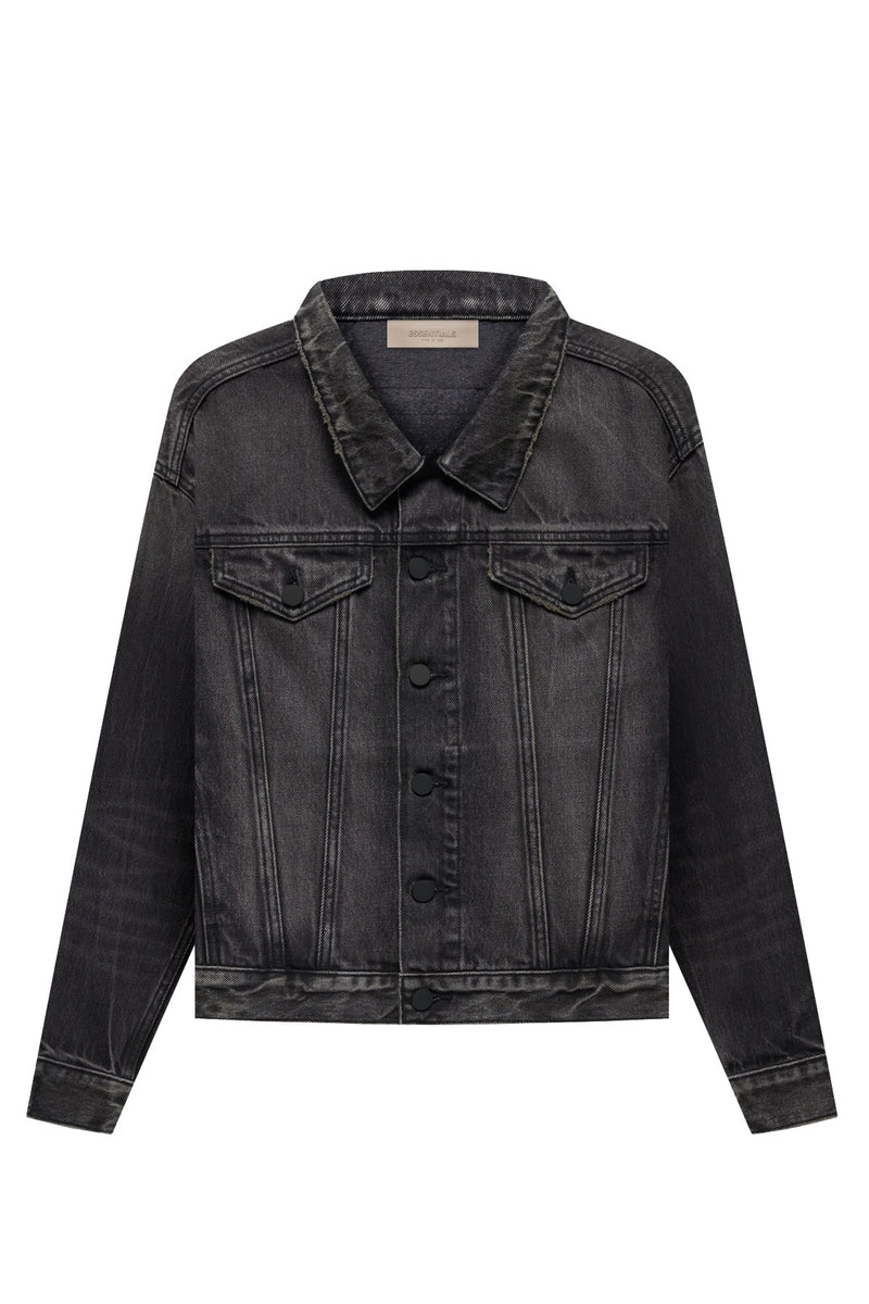 KIDS DENIM JACKET BLACK