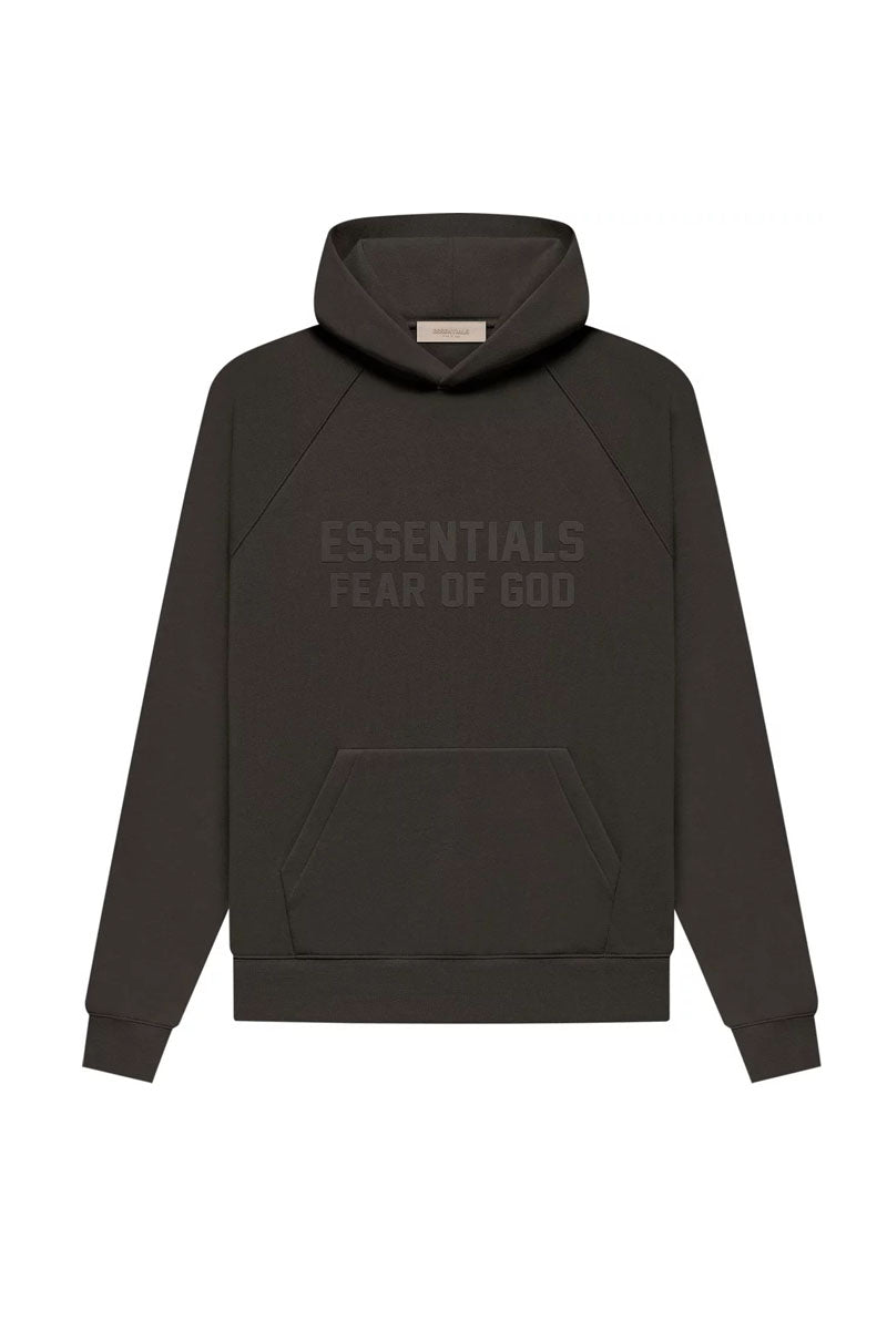 ESSENTIALS HOODIE - OFF BLACK