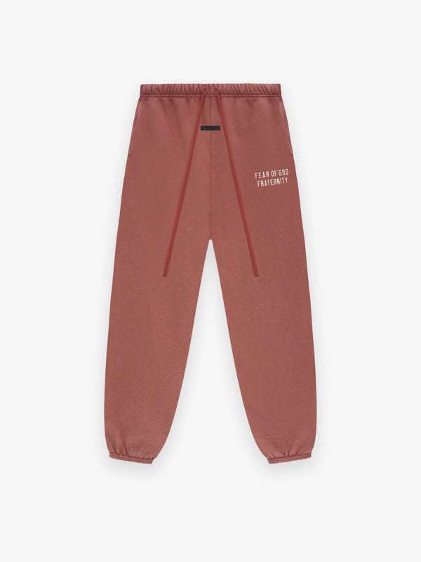 HEAVY FLEECE SWEATPANT - CRIMSON