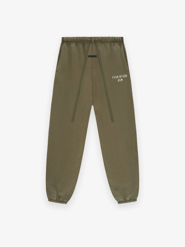 HEAVY FLEECE SWEATPANT -  MILITARY