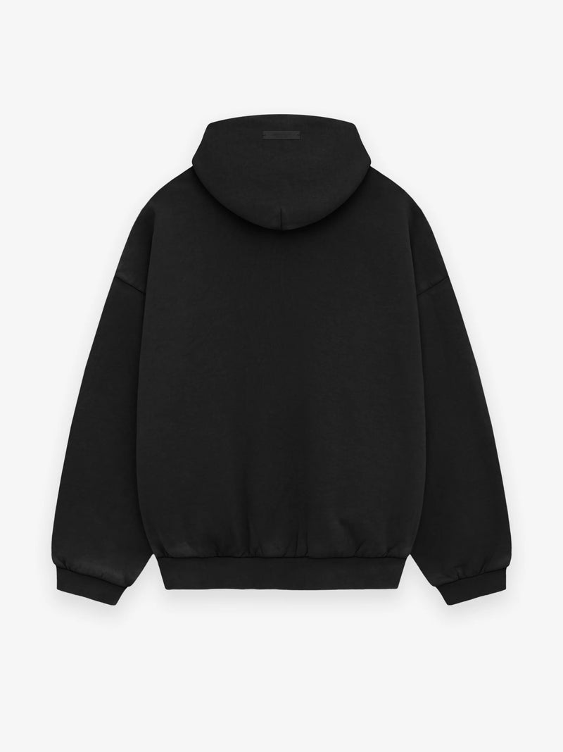 HEAVY FLEECE HOODIE - BLACK