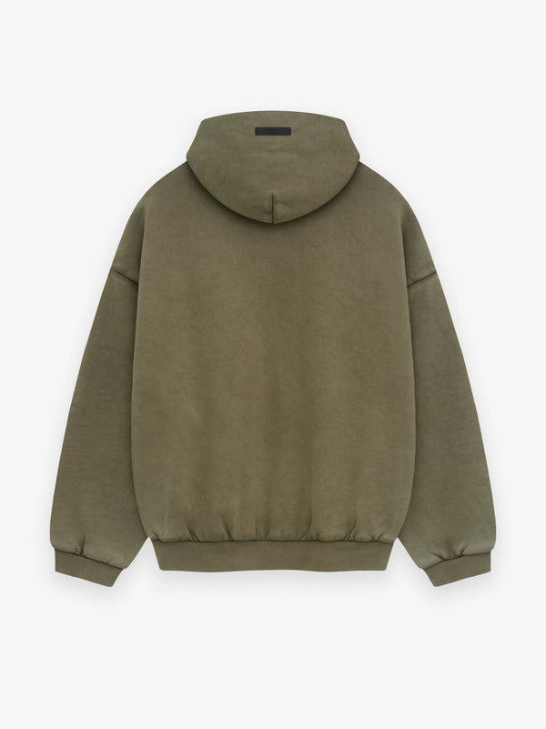 HEAVY FLEECE HOODIE - MILITARY