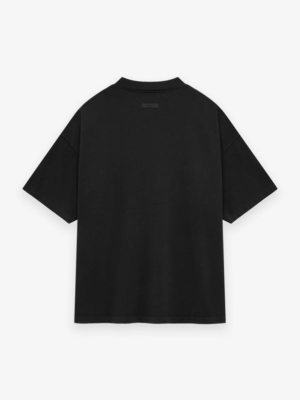 HEAVY CREWNECK TEE - BLACK