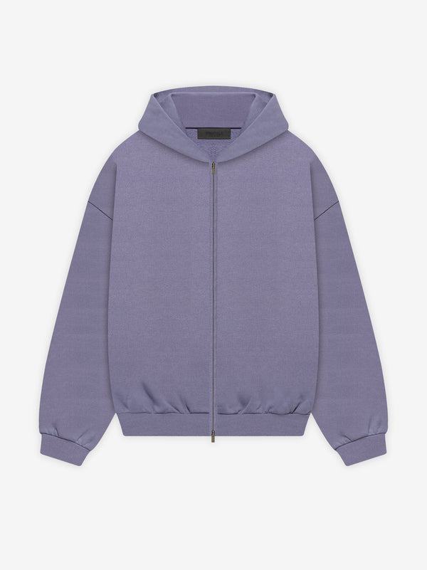 HEAVY FLEECE FULLZIP HOODIE - LAVENDER