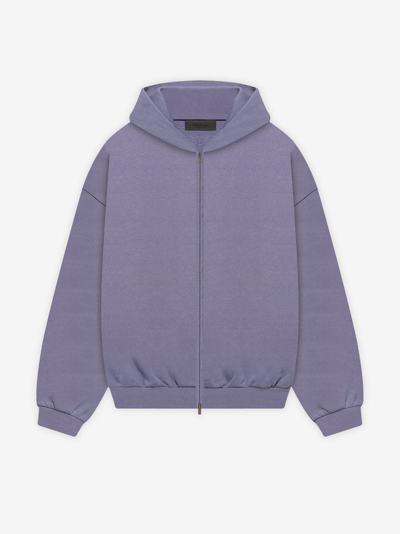 HEAVY FLEECE FULLZIP HOODIE - LAVENDER