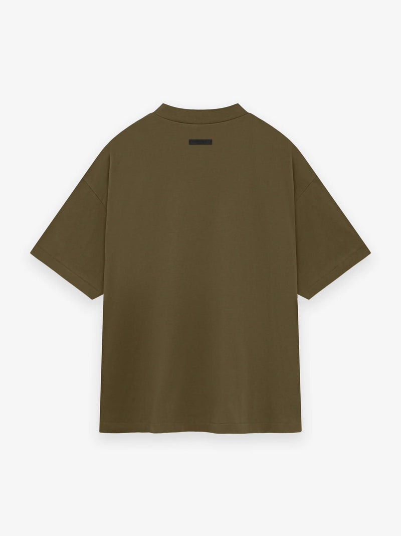 JERSEY CREWNECK TEE - OLIVE