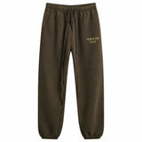 HEAVY FLEECE ESSENTIAL SWEATPANT -  BROWN