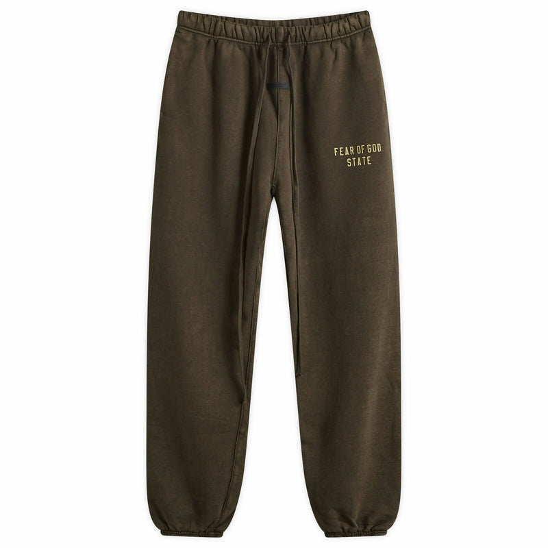 HEAVY FLEECE ESSENTIAL SWEATPANT -  BROWN