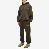 HEAVY FLEECE ESSENTIAL SWEATPANT -  BROWN