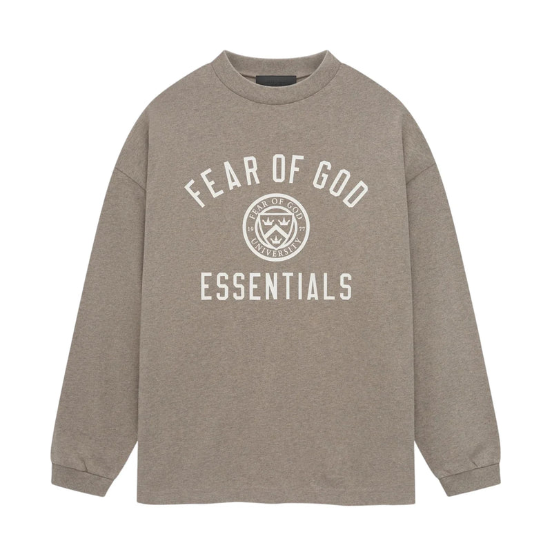 JERSEY LONG SLEEVE TEE - HEATHER GRAY