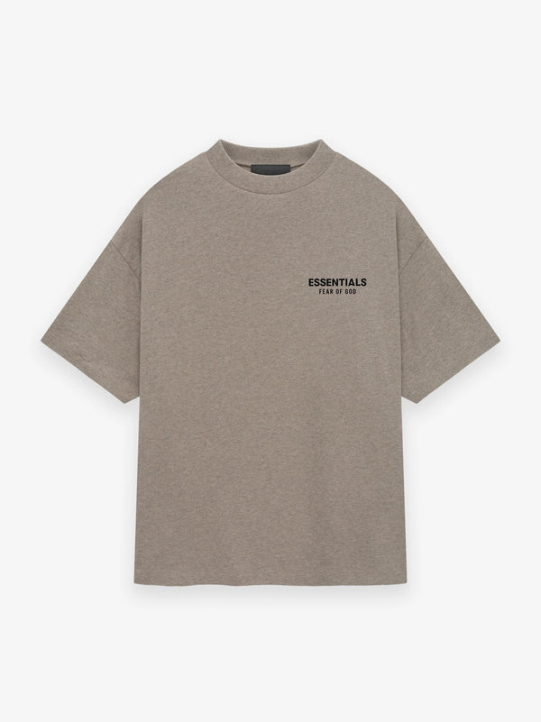 JERSEY CREWNECK T-SHIRT - HEATHER GRAY