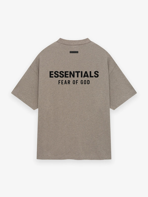 JERSEY CREWNECK T-SHIRT - HEATHER GRAY