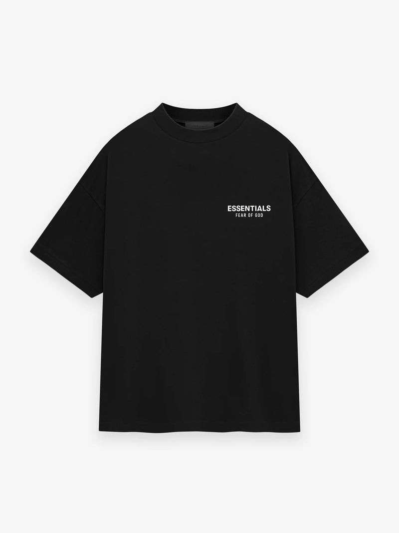 JERSEY CREWNECK T-SHIRT - BLACK