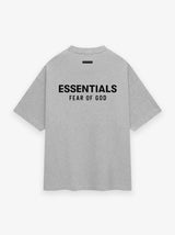 JERSEY CREWNECK T-SHIRT - LIGHT HEATHER GRAY