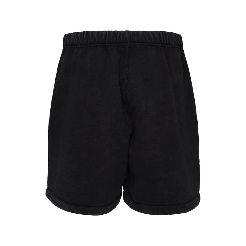 HEAVY FLEECE SOCCER SHORT - BLACK