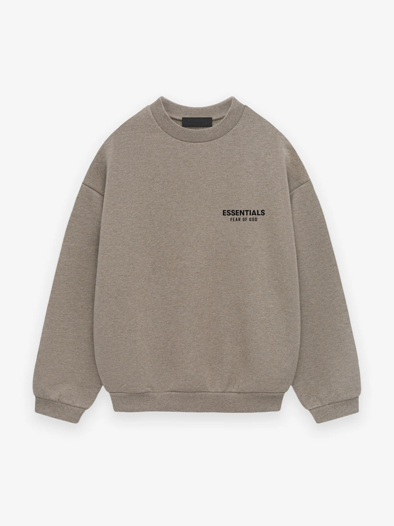 FLEECE CREWNECK - HEATHER GRAY