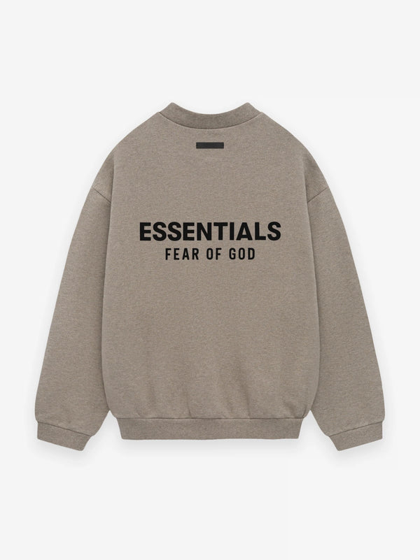 FLEECE CREWNECK - HEATHER GRAY