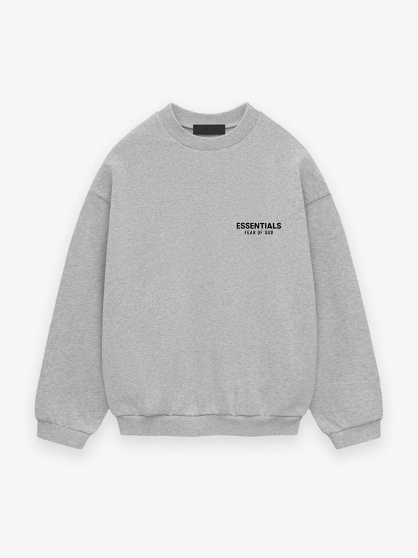 FLEECE CREWNECK - LIGHT HEATHER GRAY