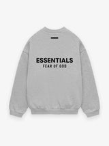 FLEECE CREWNECK - LIGHT HEATHER GRAY