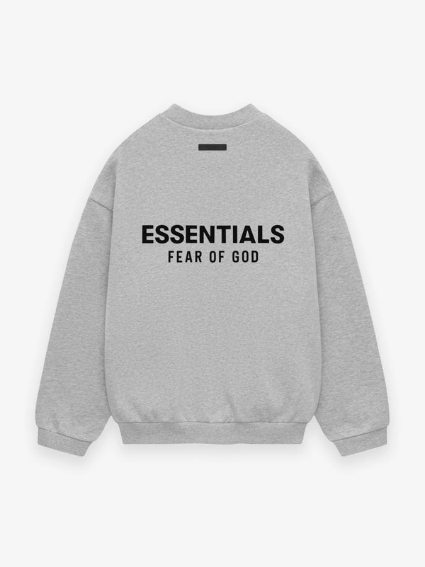 FLEECE CREWNECK - LIGHT HEATHER GRAY