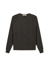 CABLE KNIT OFF BLACK