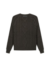 CABLE KNIT OFF BLACK