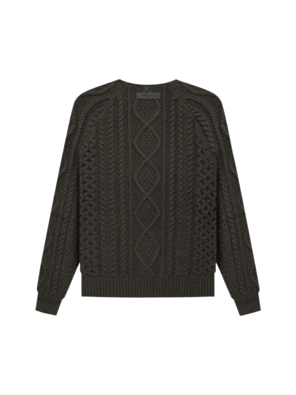 CABLE KNIT OFF BLACK