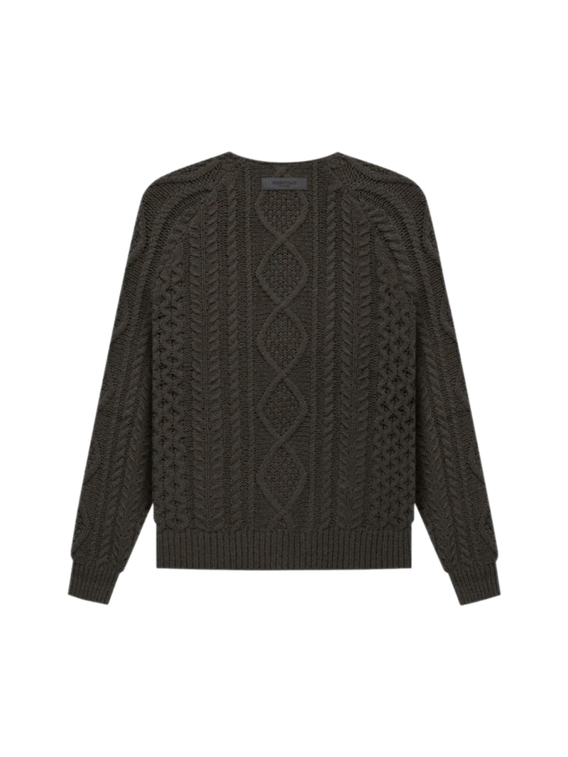 CABLE KNIT OFF BLACK