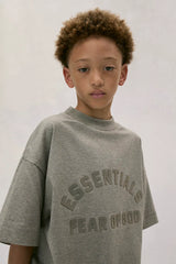 KIDS-ESSENTIALS S/S TEE - HEATHER GREY