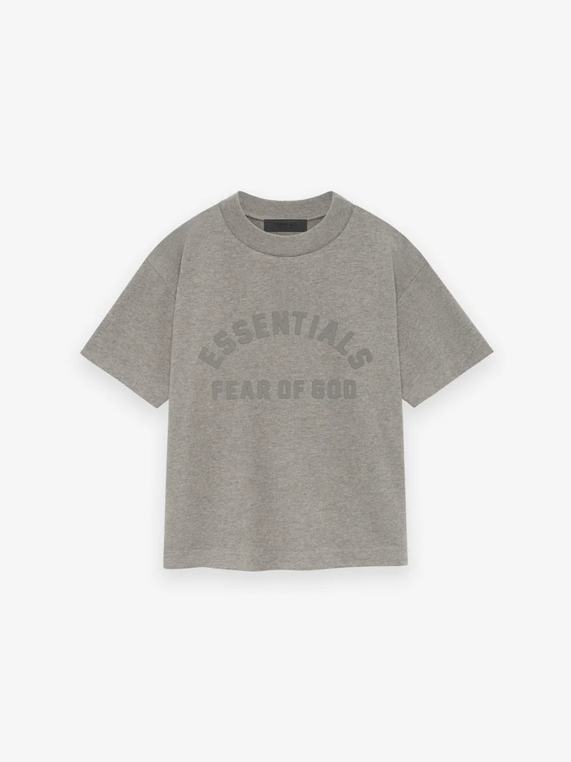 KIDS-ESSENTIALS S/S TEE - HEATHER GREY