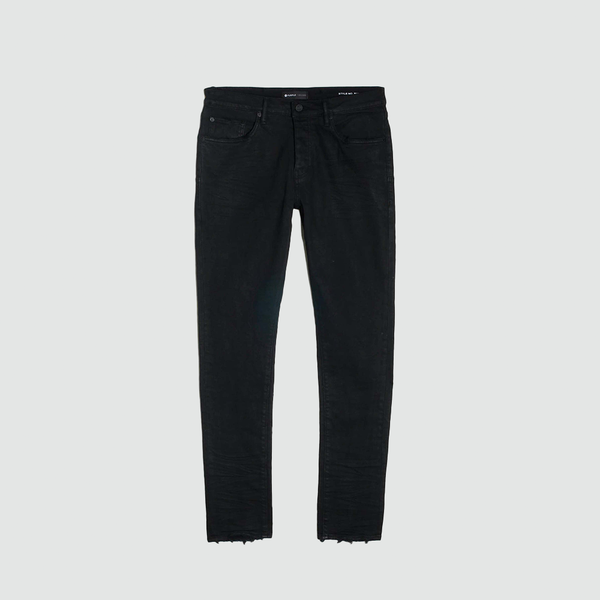 Low Rise Skinny Jean Black Resin 3/D