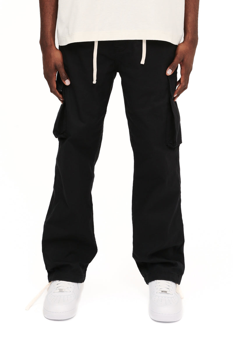 COTTON CARGO PANT BLACK