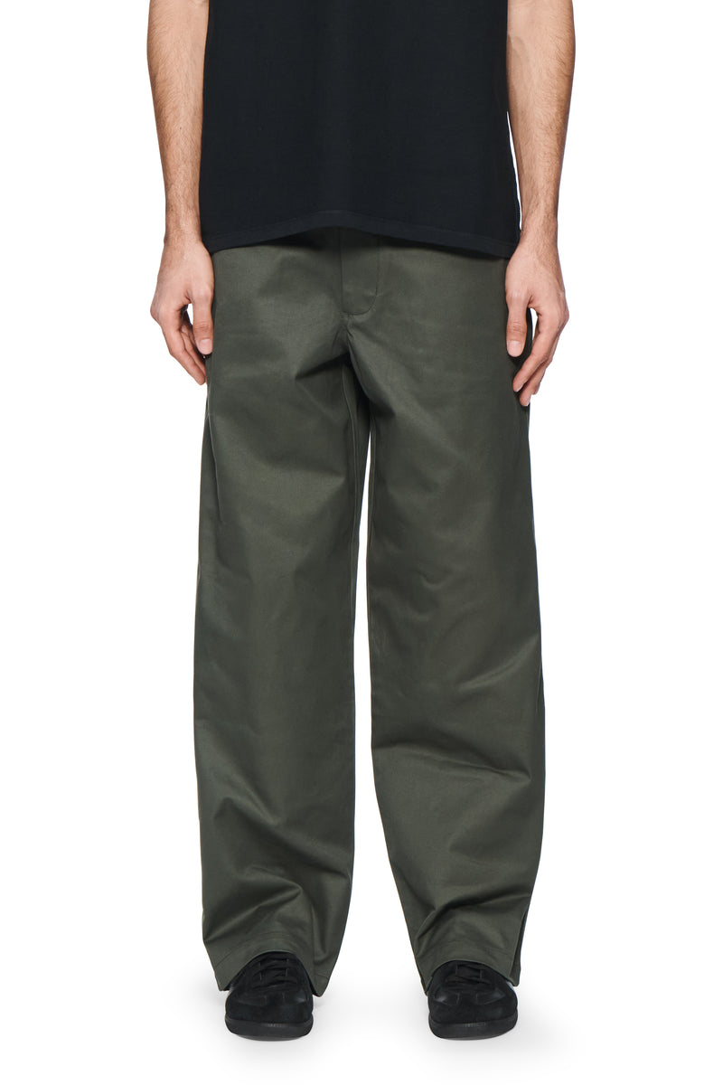 COTTON WOVEN PANT GREEN