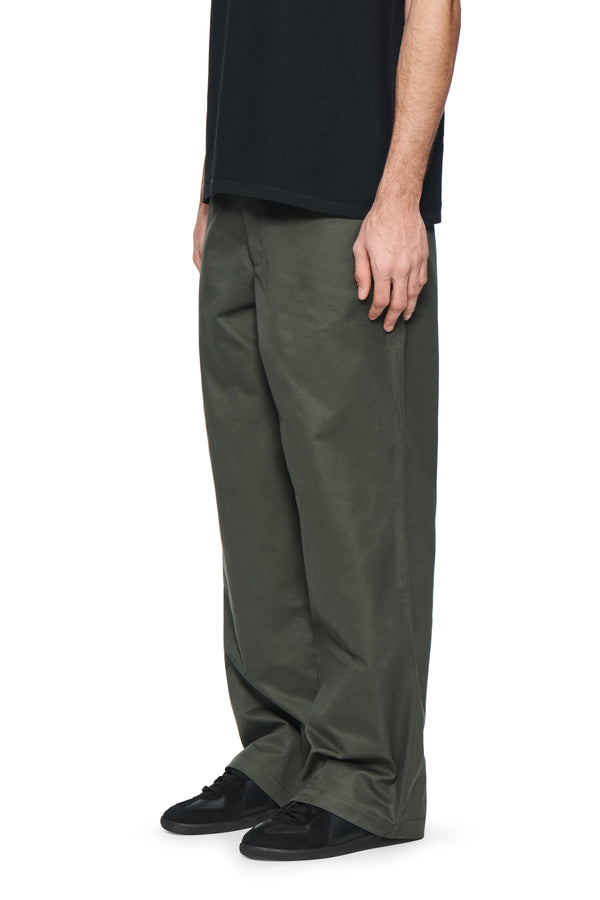 COTTON WOVEN PANT GREEN