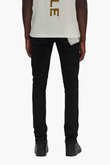 Low Rise Skinny Jean Black Resin 3/D